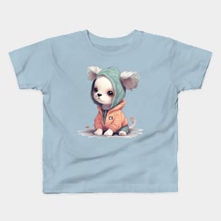 A cute dog wearing street fashion Kids T-Shirt